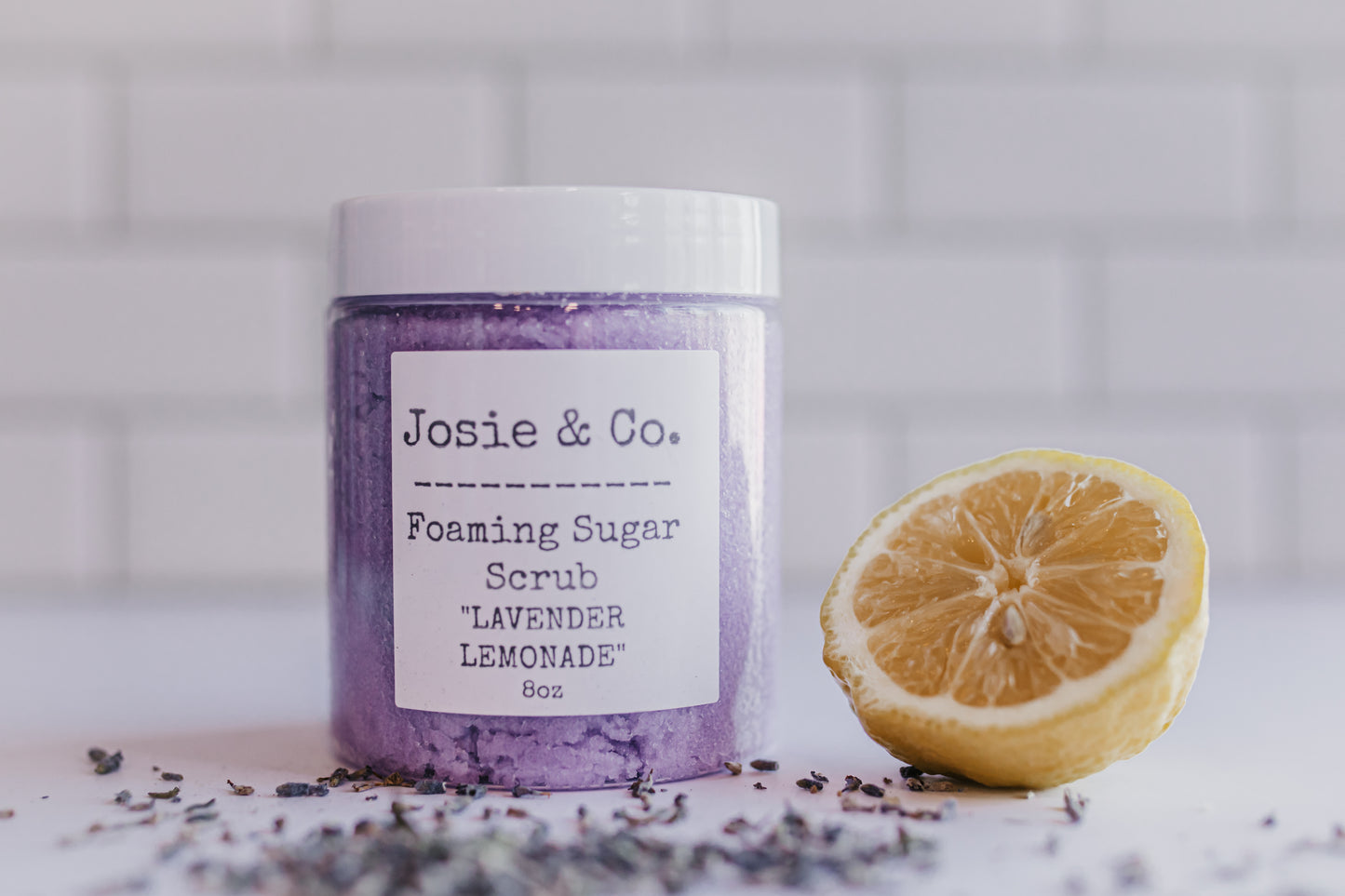 Lavender Lemonade foaming sugar scrub