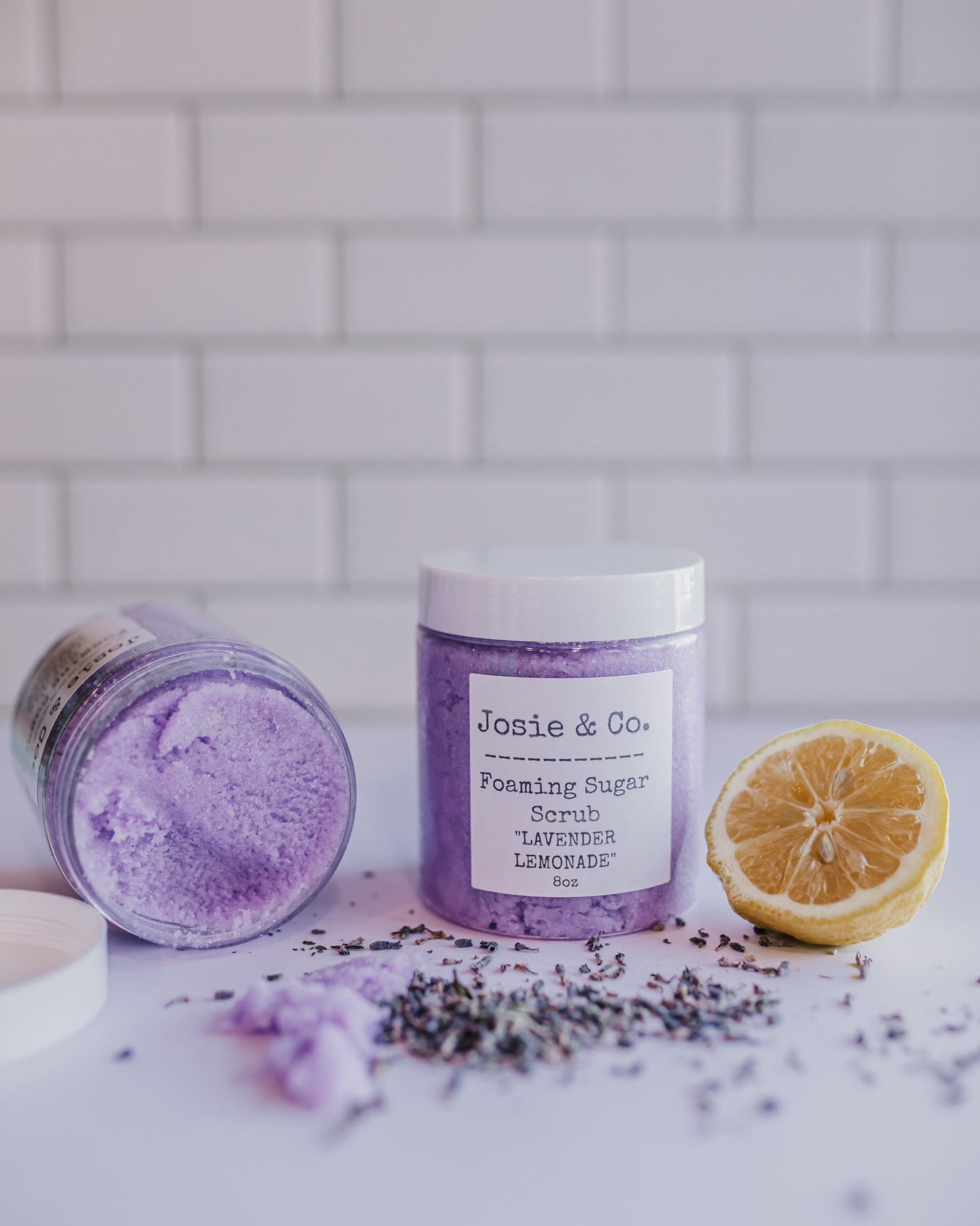 Lavender Lemonade foaming sugar scrub