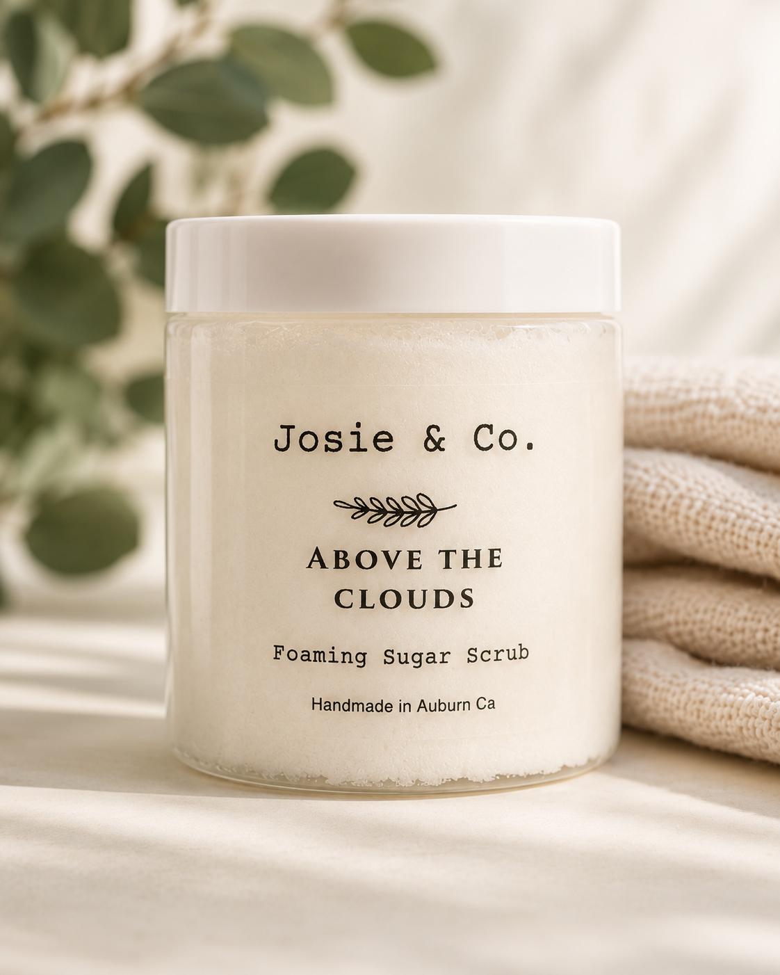 Above the Clouds foaming sugar scrub