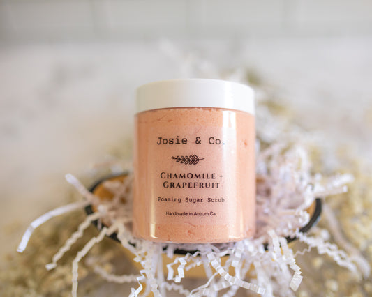 "Chamomile + Grapefruit" sugar scrub