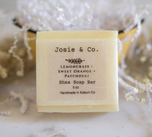 "Sweet Orange + Lemongrass + Patchouli" Soap Bar