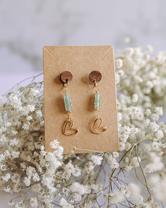 Gemstone Love studs