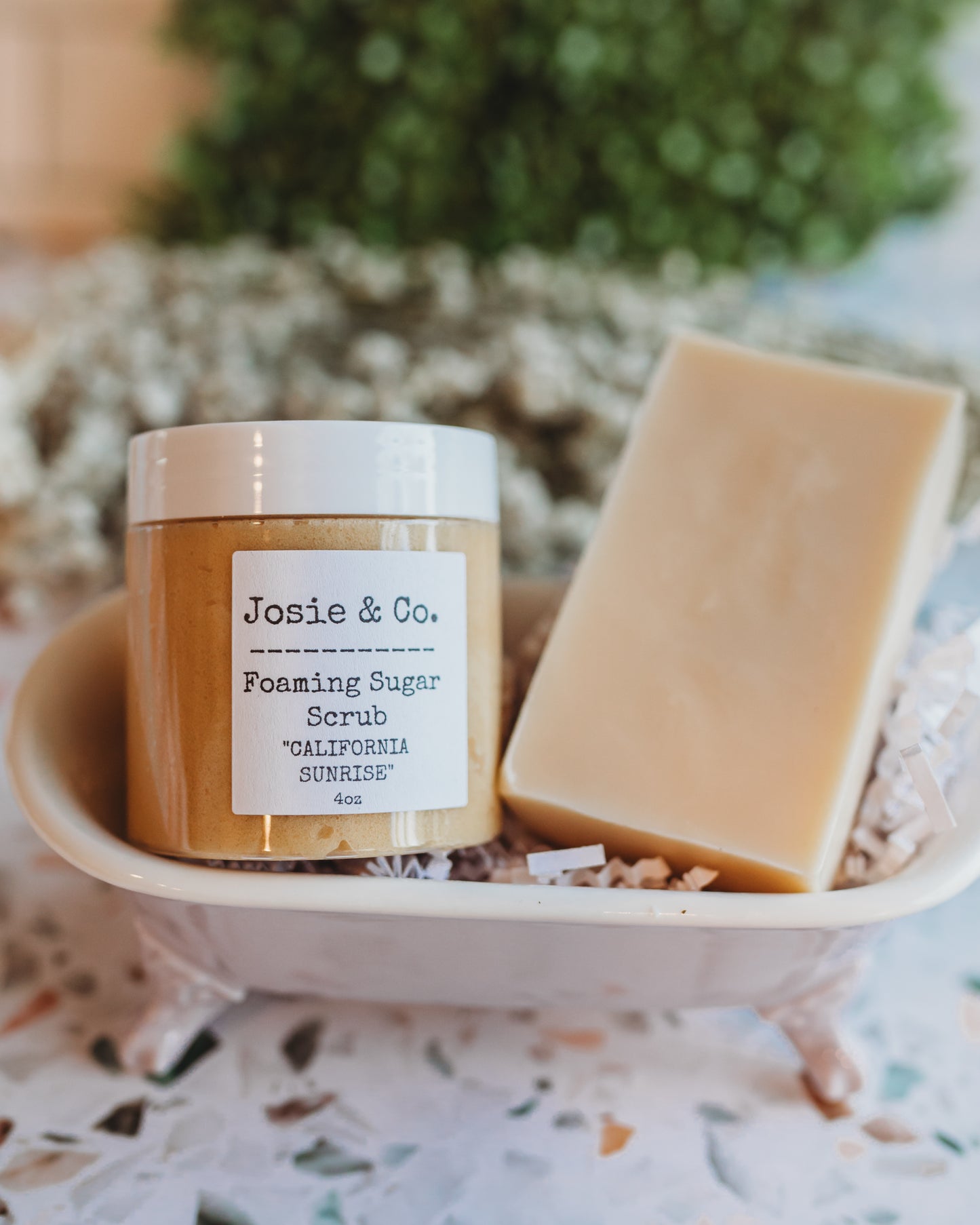 "California Sunrise" sugar scrub