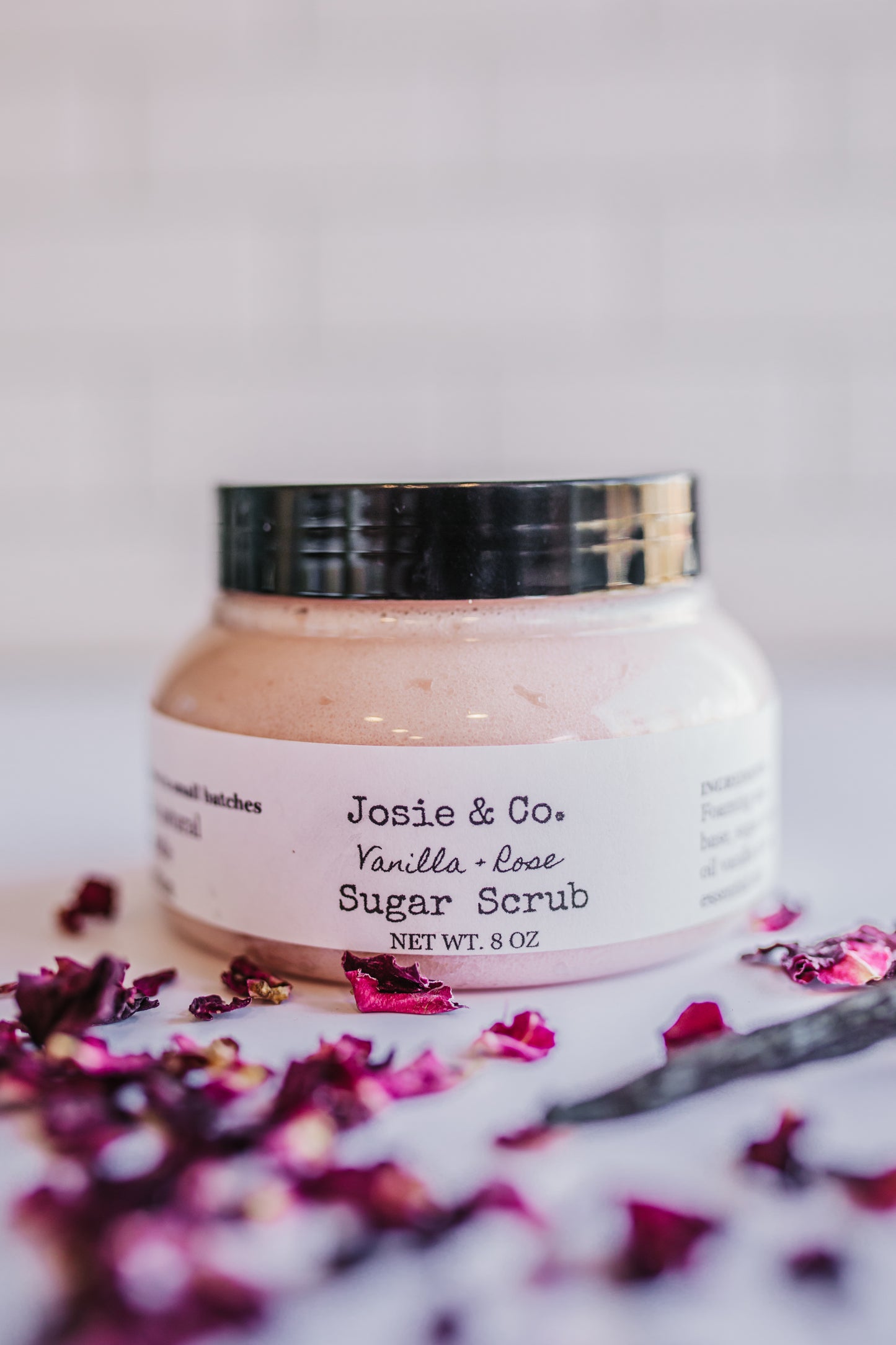 Vanilla Rose foaming sugar scrub