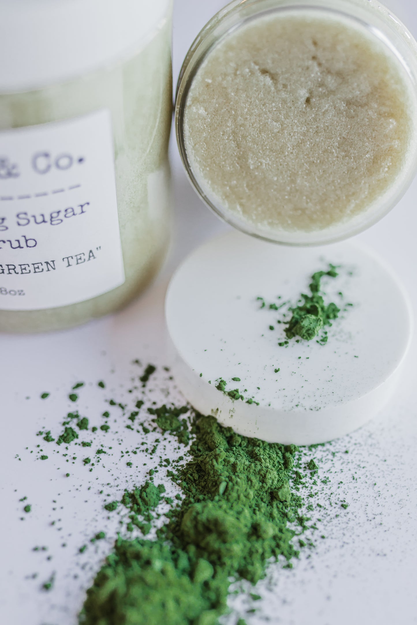 Matcha Green Tea foaming sugar scrub